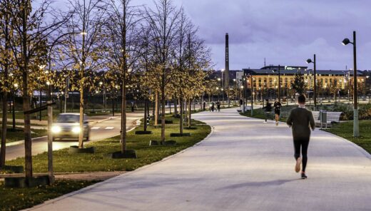 Hardloper in park Groene Loper in Maastricht