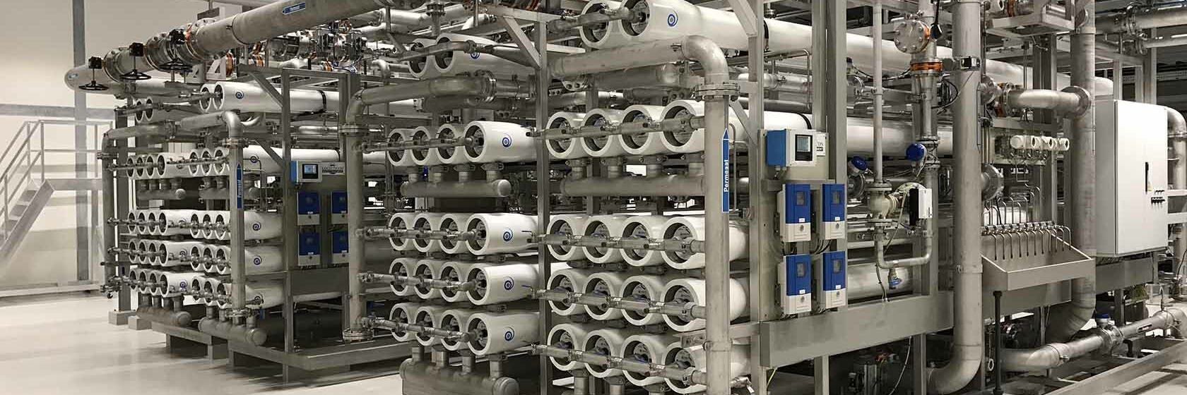 Machines in Drinkwaterbedrijf Oasen zuiveringssysteem