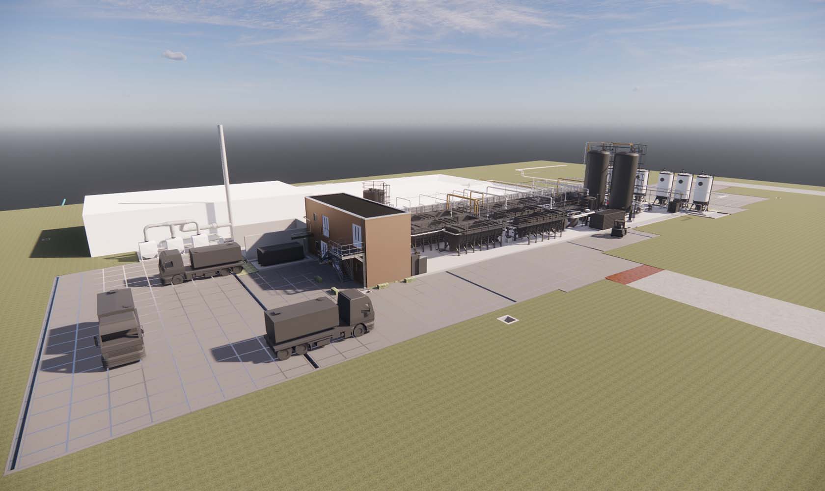 Digitale visualisatie van afvalwaterzuiverinsinstallatie Chemours