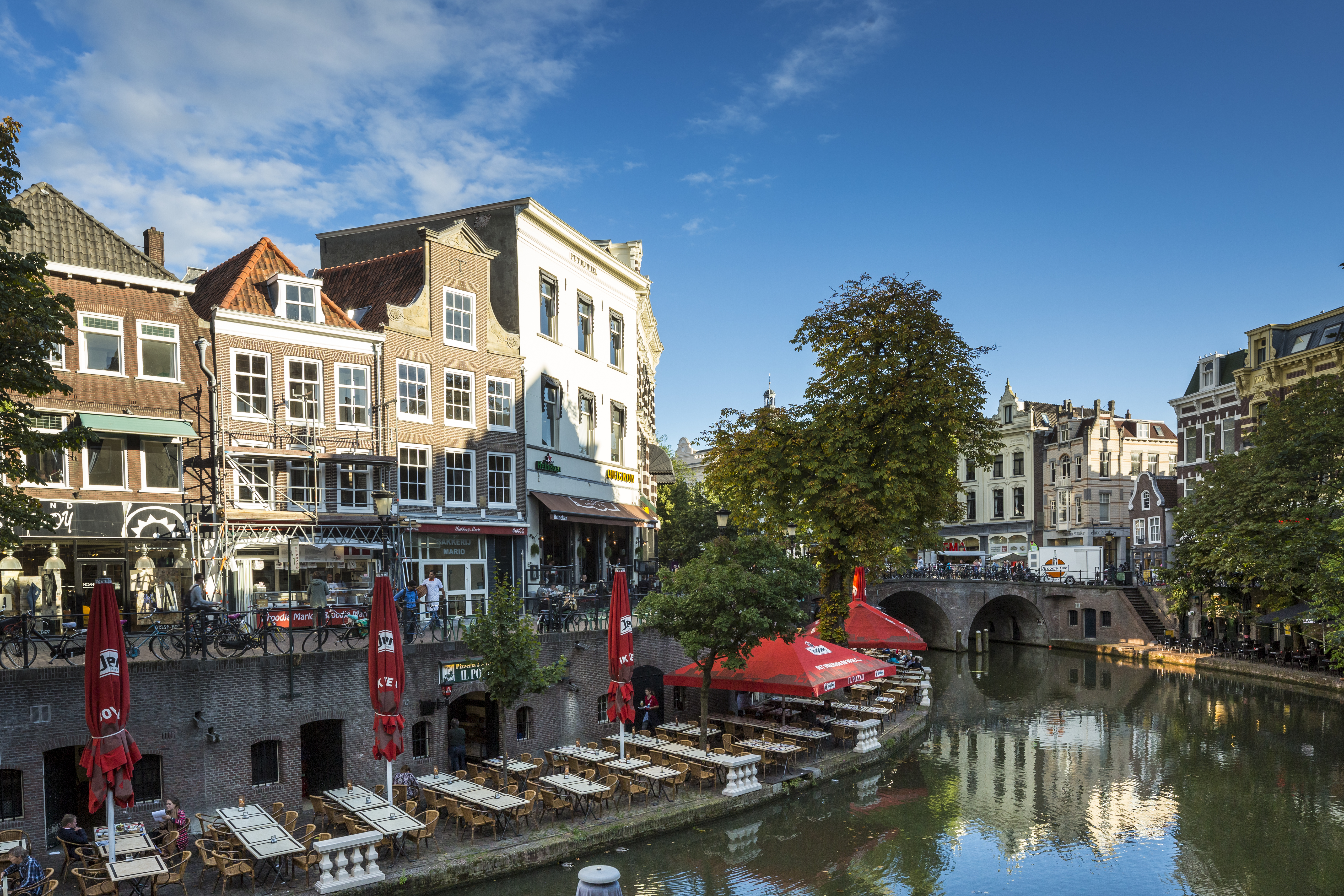 Binnenstad Utrecht, langs de gracht