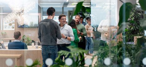 Koffie bijeenkomst op Sweco's kantoor in Eindhoven