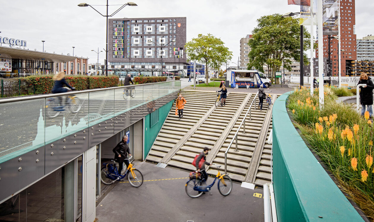 Voorbeeld van mobiliteitshub in Nijmegen