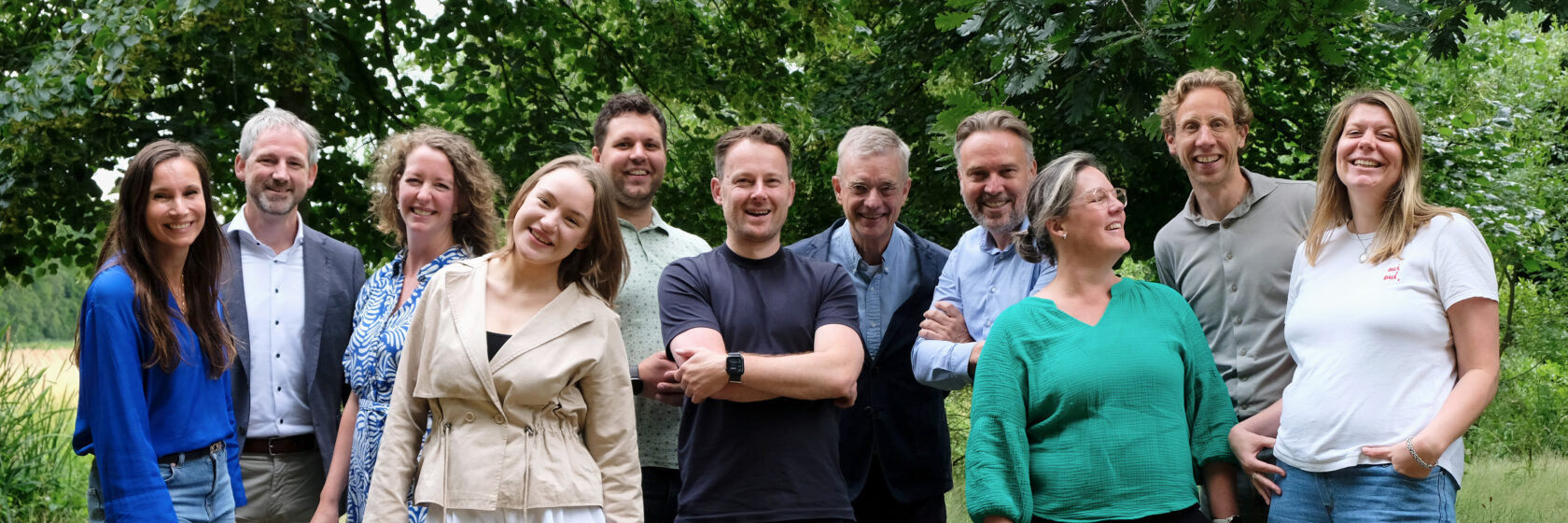 Groepsfoto van Sweco's projectgroep voor Dutch Design Week